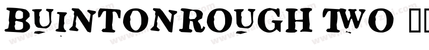 BuintonRough Two字体转换